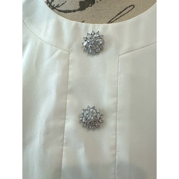 Huishan Zhang Jaime Dress | White Lace Pleated Mini | US 6 Designer RARE - Picture 4 of 7